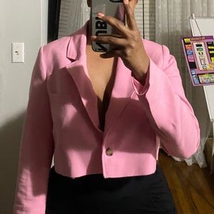 Zara long sleeve crop blazer